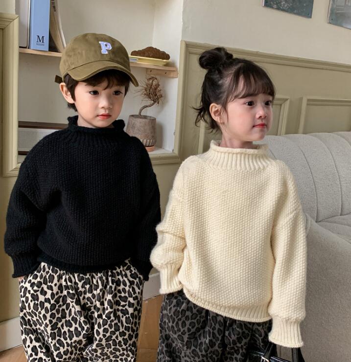 2023★秋冬新作★韓国風子供服★セーター★裏起毛★4色80-130CM