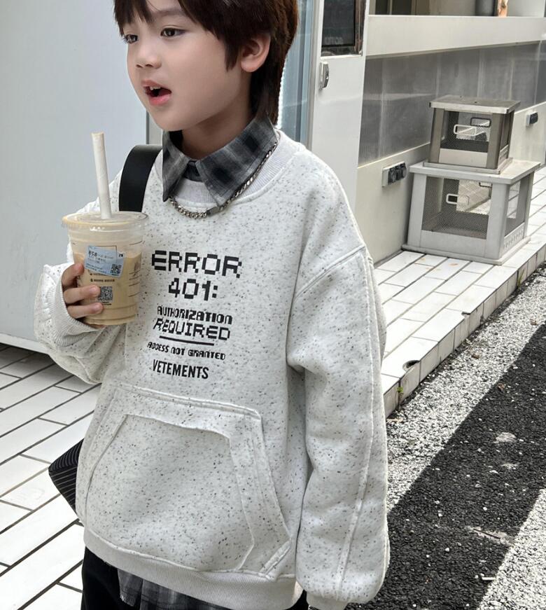 2023★秋冬新作★韓国風子供服★トレーナー★裏起毛★100-160CM