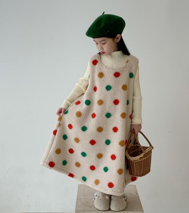2023冬★子供服　ボアワンピース★90-150cm★