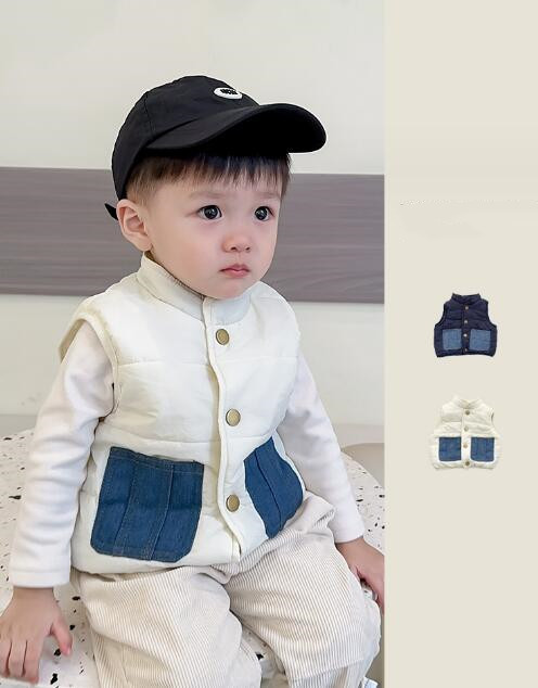子供服★チョッキ★ベスト★トップス★韓国風子供服★ベビー★男女兼用★2色★66-100CM