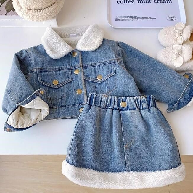 子供服★トップス+スカート★セットアップ★韓国風子供服★キッズ★厚手★90-140CM