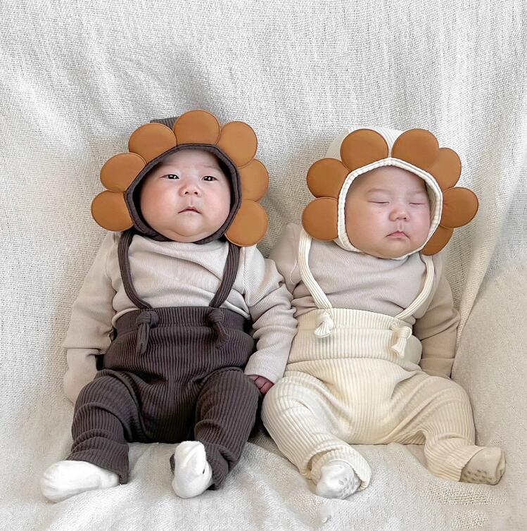 2023★春秋新作★韓国風子供服★トップス★サロペット★帽子★66-90CM