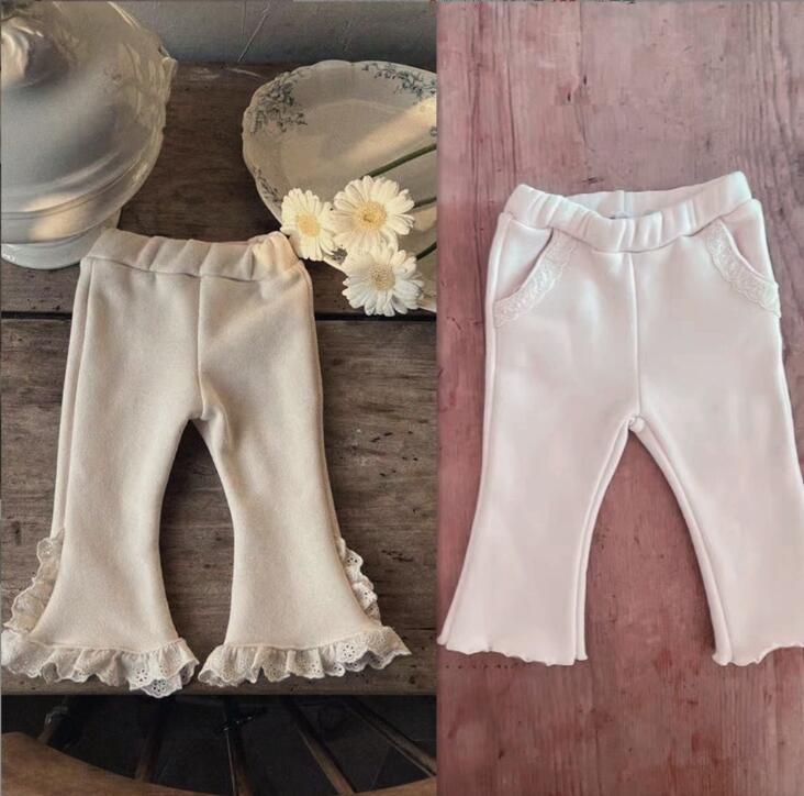 2023★秋冬新作★韓国風ベビー服★ズボン★裏起毛★2色66-90CM