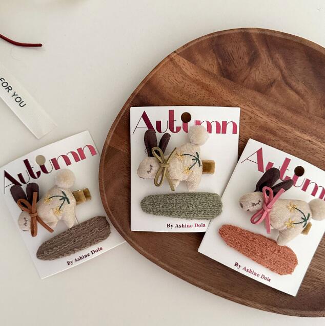 髪飾り★まとめ髪用★ヘアアクセサリー★子供用★キッズ★ヘアピン★2枚入り★多色