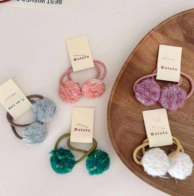 髪飾り★まとめ髪用★ヘアアクセサリー★子供用★2枚入り★ヘアゴム★多色