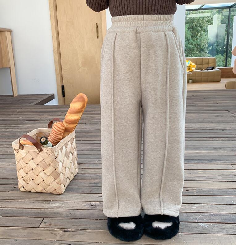 2023★秋冬新作★韓国風子供服★ズボン★裏起毛★90-150CM