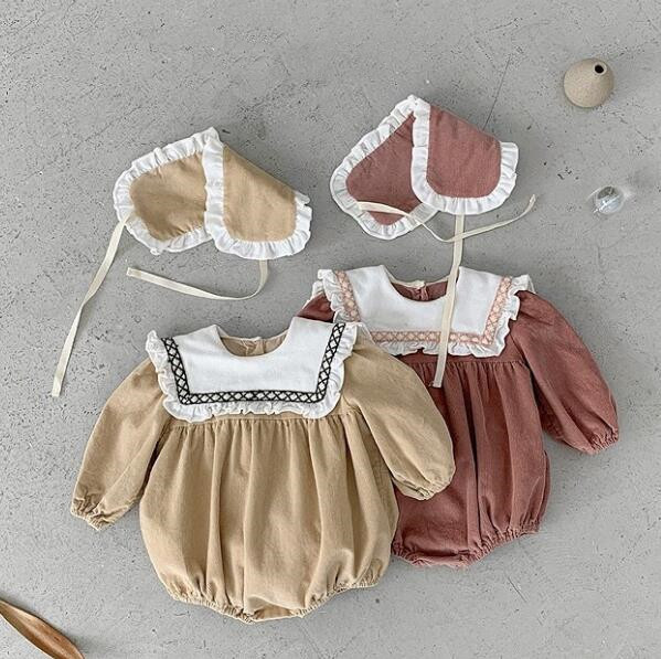 子供服★連体服★ロンパース★長袖★裏起毛★韓国風子供服★ベビー★2色★66-90CM