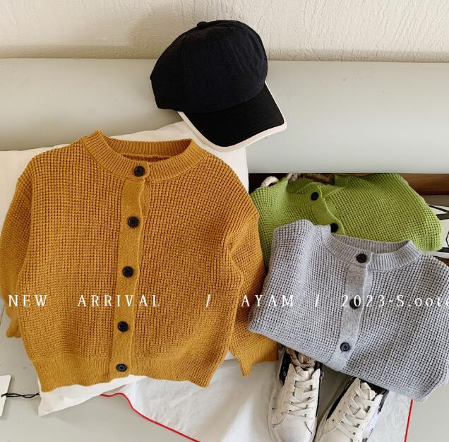 子供服★トップス★セーター★無地★ニット★男女兼用★韓国風子供服★3色★90-140CM
