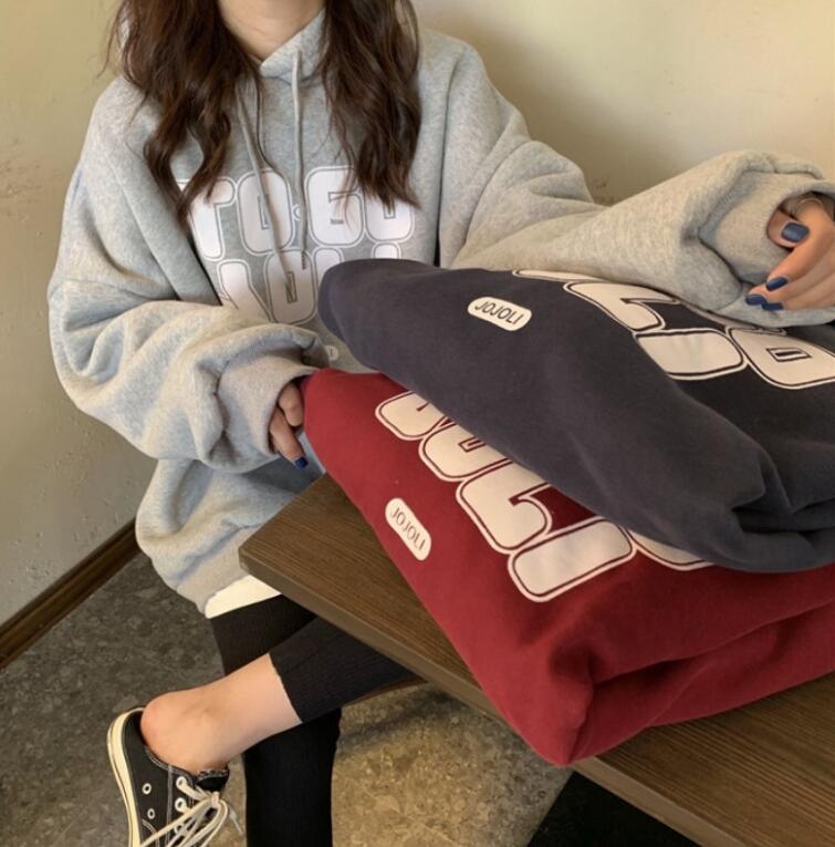 2024★秋冬新作★韓国風★パーカー★厚手★裏起毛★3色M-2XL