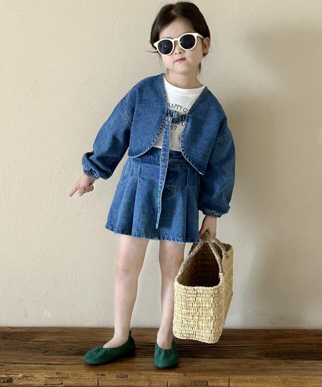 2024年新品★子供服 　デニムコート&ズボン分けて販売★90-140cm★