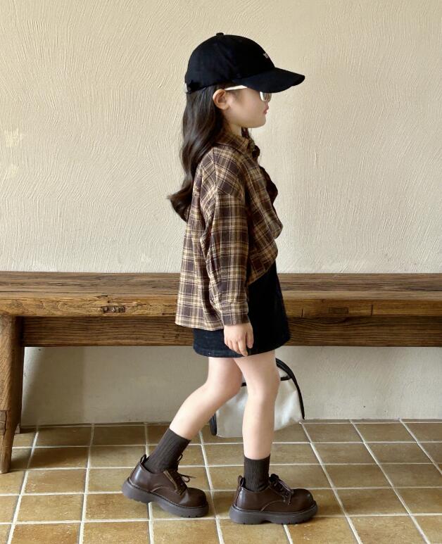 2024年春新品★子供服 　トップス　シャツ★90-140cm★