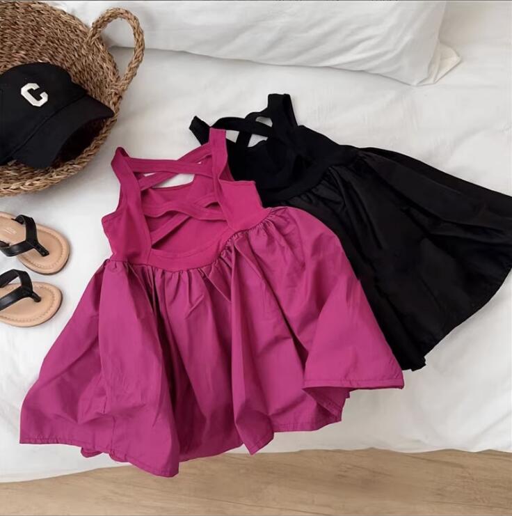 2024★春夏新作★韓国風子供服★ワンピース★2色90-140CM