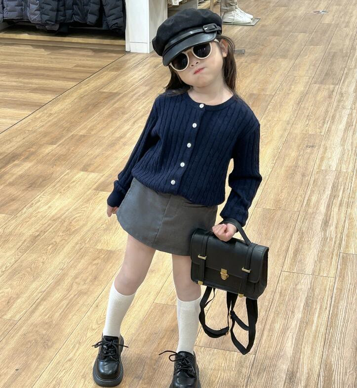 2024年新品★子供服 　学院風スカート★90-140cm★