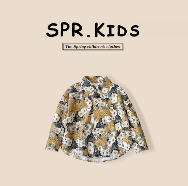 「2024」子供服★トップス★ワイシャツ★長袖★韓国風子供服★キッズ★90-140CM