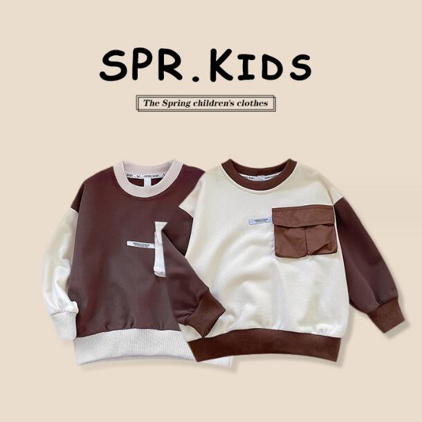 「2024」子供服★トップス★パーカー★長袖★韓国風子供服★キッズ★2色★90-140CM