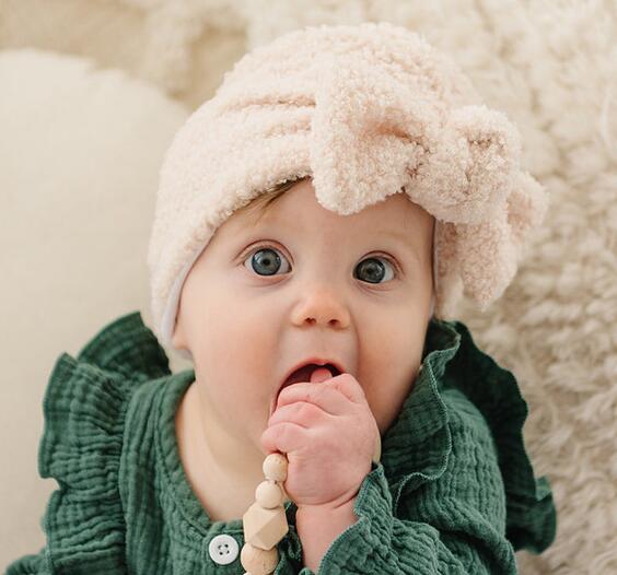 赤ちゃん用★ベビー用★防寒　帽子　蝶結び★髪飾り★ヘアバンド★パーティー　お祝い用★子供用