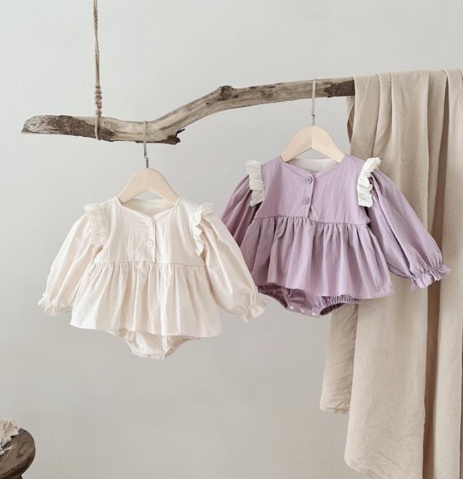 2024★春秋新作★韓国風子供服★トップス+ズボン2セット★2色66-90CM