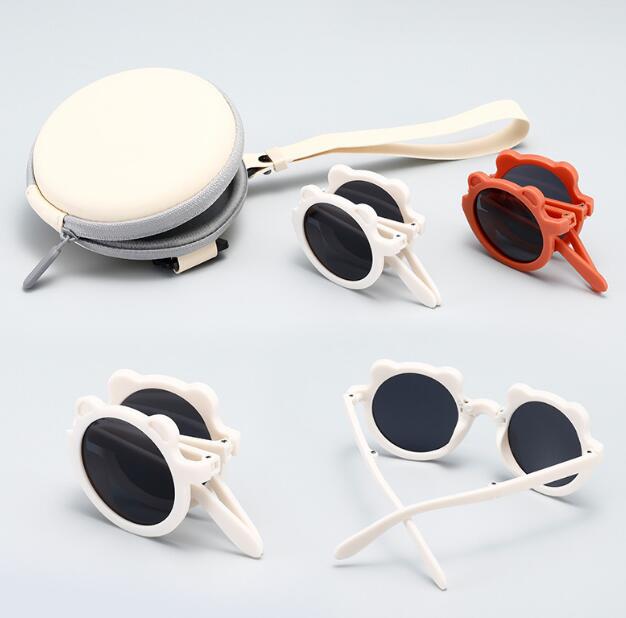 2024新登場★可愛い造型★キッズ眼鏡フレーム　折畳み可能★メガネ　7色