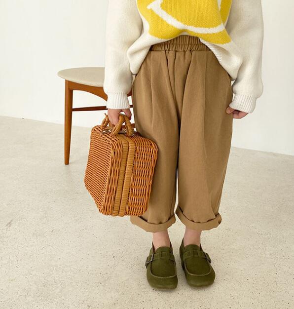 2024★春秋新作★韓国風子供服★ズボン★4色80-140CM