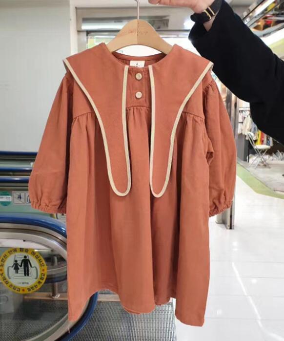 2024★春秋新作★韓国風子供服★ワンピース★2色90-130CM