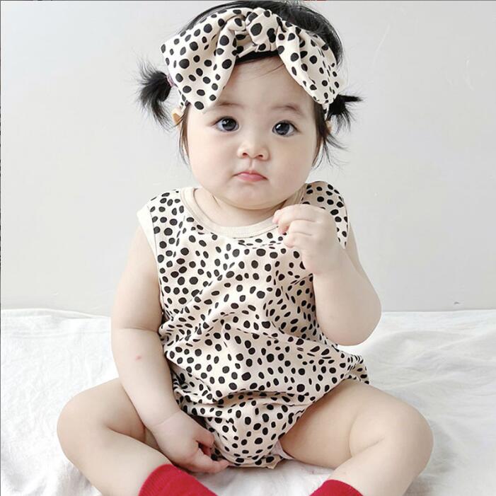 2024★春夏新作★韓国風子供服★ロンパース+ヘアバンド★66-90CM