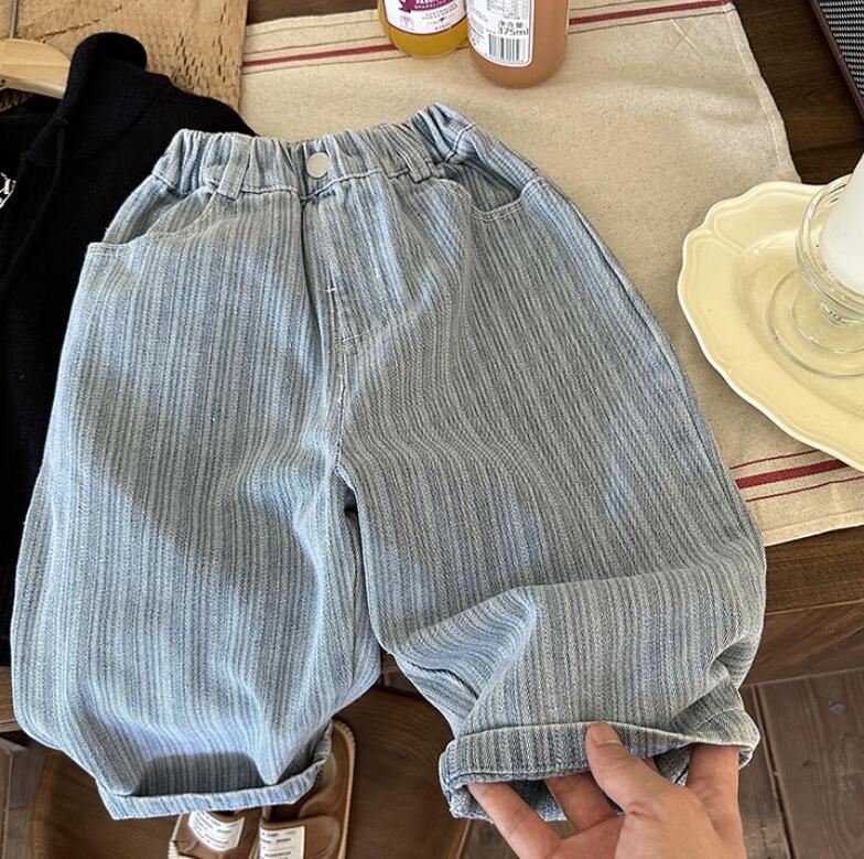 子供服★デニム★ジーンズ★ズボン★韓国風子供服★キッズ★男女兼用★カジュアル★90-140CM