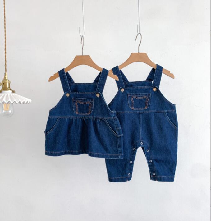 2024★春秋新作★韓国風子供服★サロペット★ワンピース★2色66-100CM