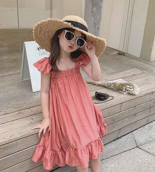 2024★春夏新作★韓国風子供服★ワンピース★3色7-15