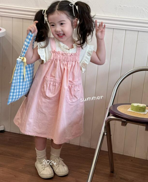 2024年★子供服 　トップス+ワンピース　セット★90-130cm★