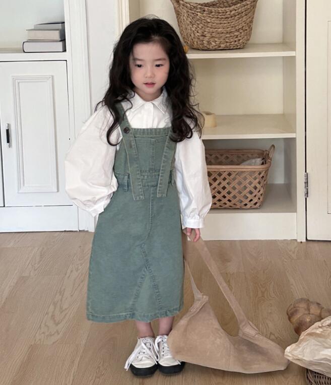 2024新品★子供服 　サロペットワンピース★90-150cm★