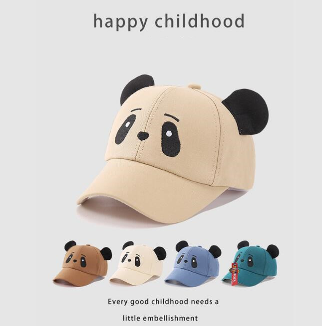 「2024」子供用★帽子★キャップ★キッズ★男女兼用★日焼け防止★野球帽★パンダ★5色