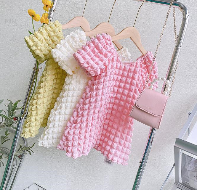 2024★春夏新作★韓国子供服★ワンピース★3色90-140CM