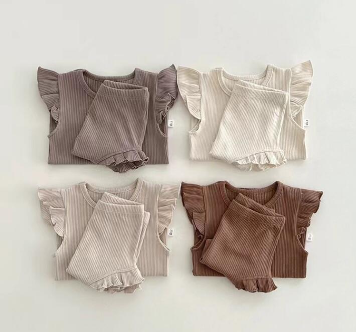 2024年夏★子供服　トップス+ズボン　セット★73-100cm★4色