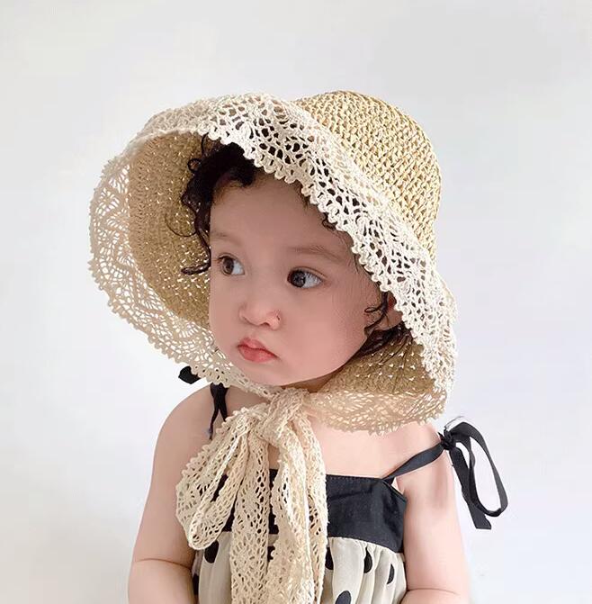 子供用★帽子★キッズ★ベビー★麦わら帽子★日焼け防止★3色