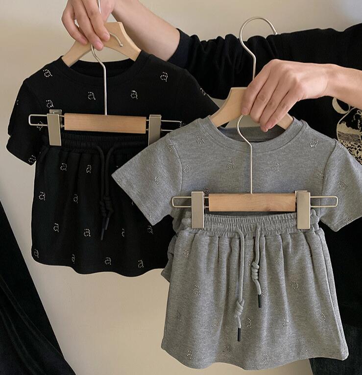 2024新★子供服　トップス+ズボン　セット★90-160cm★2色