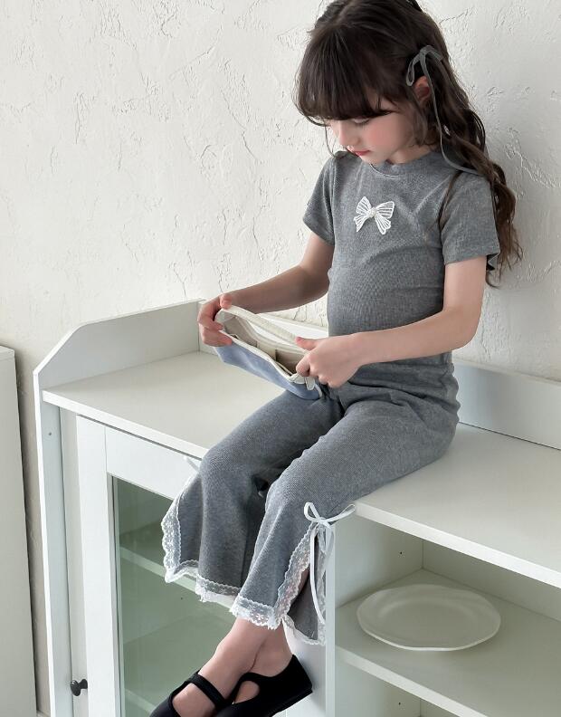 2024夏新品★子供服 　トップス+ズボン　セット★90-150cm★