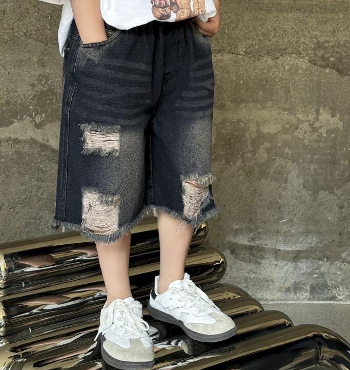 子供服★ボトムス★ハーフパンツ★ジーンズ★キッズ男の子★韓国風子供服★100-160CM