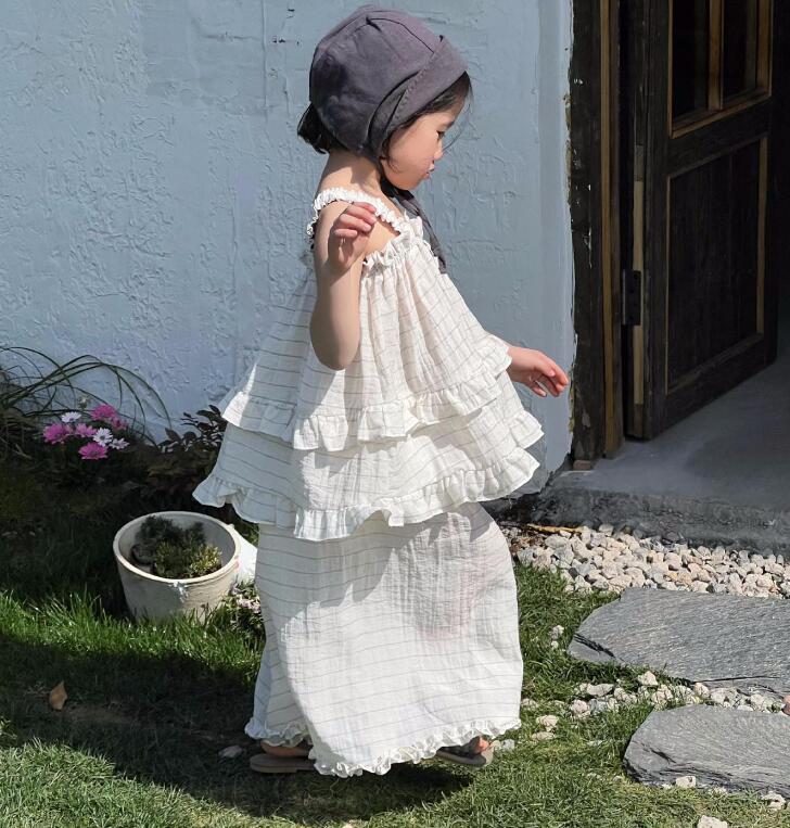 2024夏新品J★子供服　トップス+ズボン　セット★80-140cm★2色