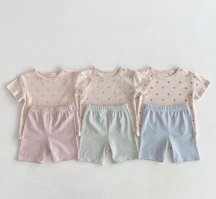 2024夏★子供服　トップス+ズボン　セット★80-130cm★3色