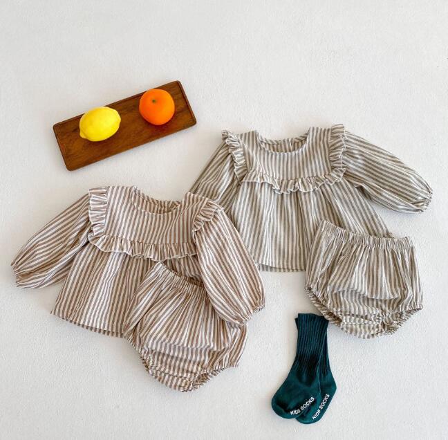 2024★春秋新作★韓国風ベビー服★トップス+ズボン★2色66-100CM