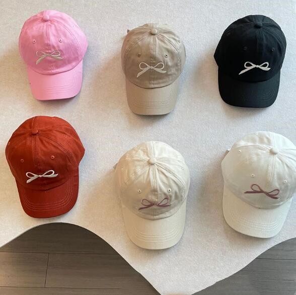 「2024」子供用★帽子★キャップ★キッズ★野球帽★蝶結び★韓国風★6色