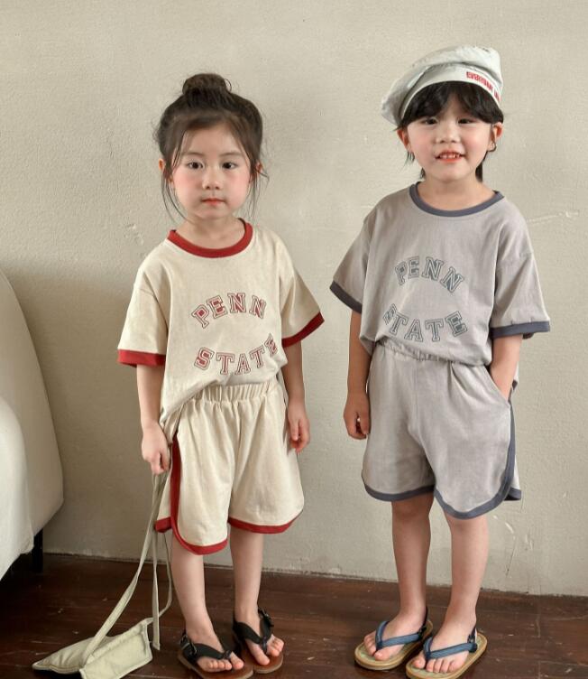 2024★春夏新作★韓国風子供服★トップス+ズボン★2色80-150CM