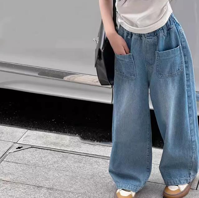 「2024」子供服★ボトムス★ジーンズ★ズボン★韓国風子供服★キッズ女の子★7-17#