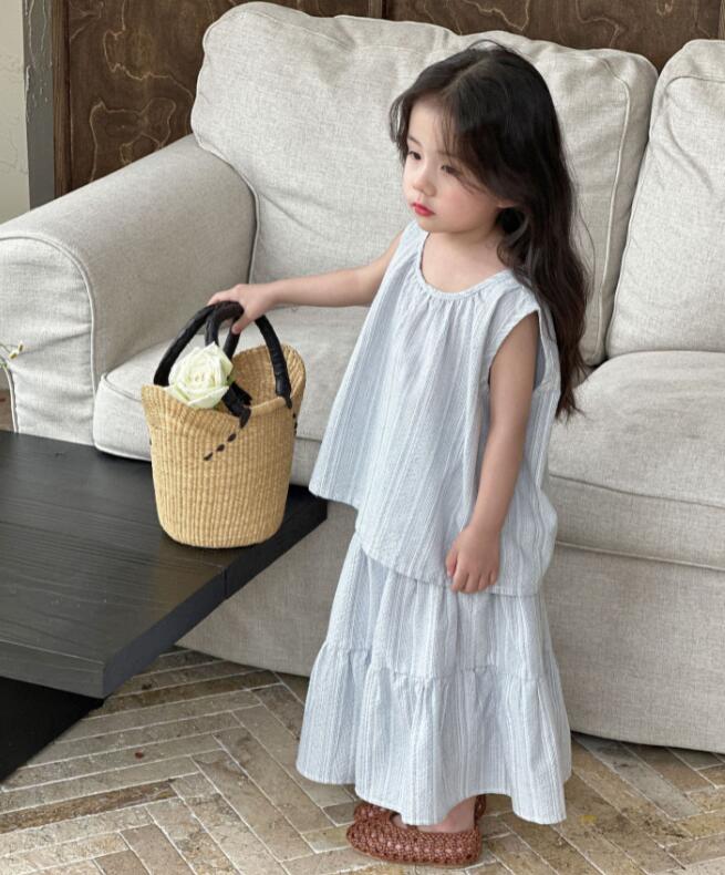 2024夏新品★子供服　トップス+スカート　セットアップ★90-140cm★