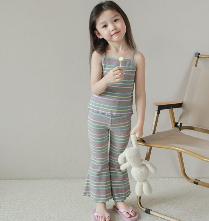 2024★夏新作★韓国風子供服★トップス+ズボン★4色80-140CM