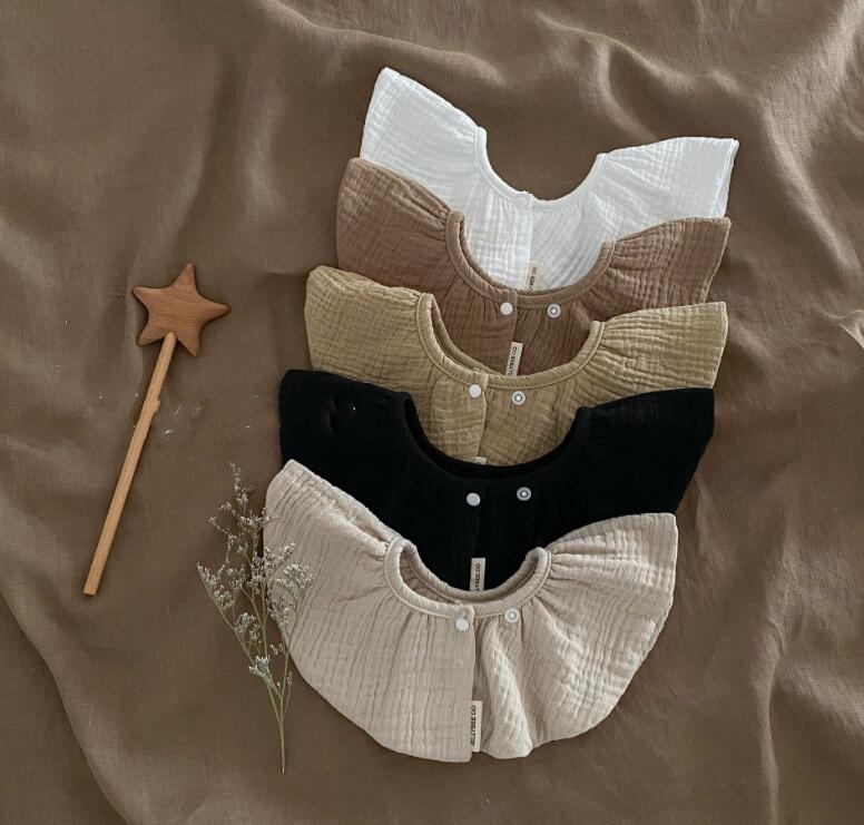 2024★食事用エプロン★花柄★食事用ビブ★涎掛け