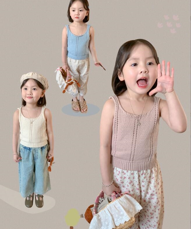 2024★夏新作★韓国風子供服★キャミソール★3色80-140CM