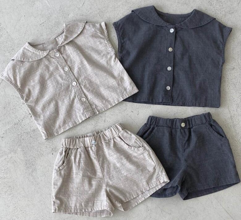 2024新入荷h★子供服★トップス+ズボン　セット★70-120cm★2色