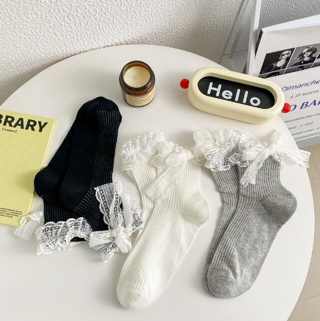 靴下★レディース★ソックス★大人用★女性用靴下★薄手★可愛い★蝶結び
