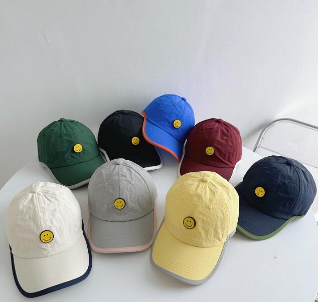 「2024」子供用★帽子★キャップ★キッズ★男女兼用★速乾★笑顔★野球帽★8色
